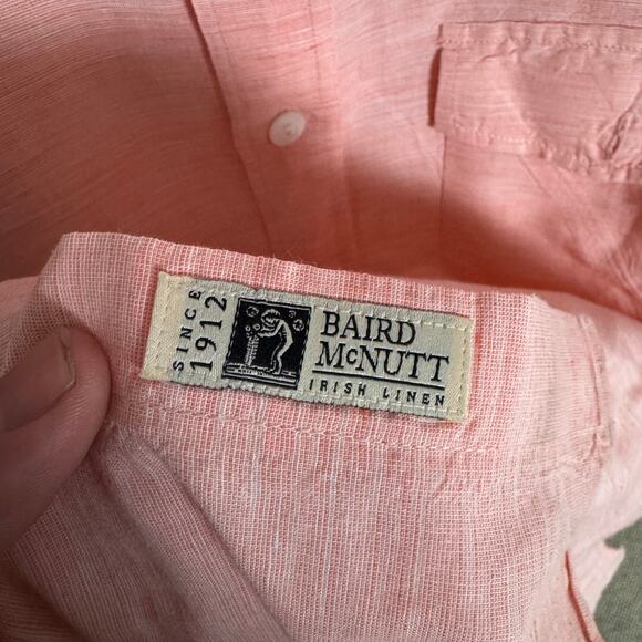 J Crew Slim Baird McNutt Irish Linen Button Up Shirt US Men's M - Picture 6 of 7